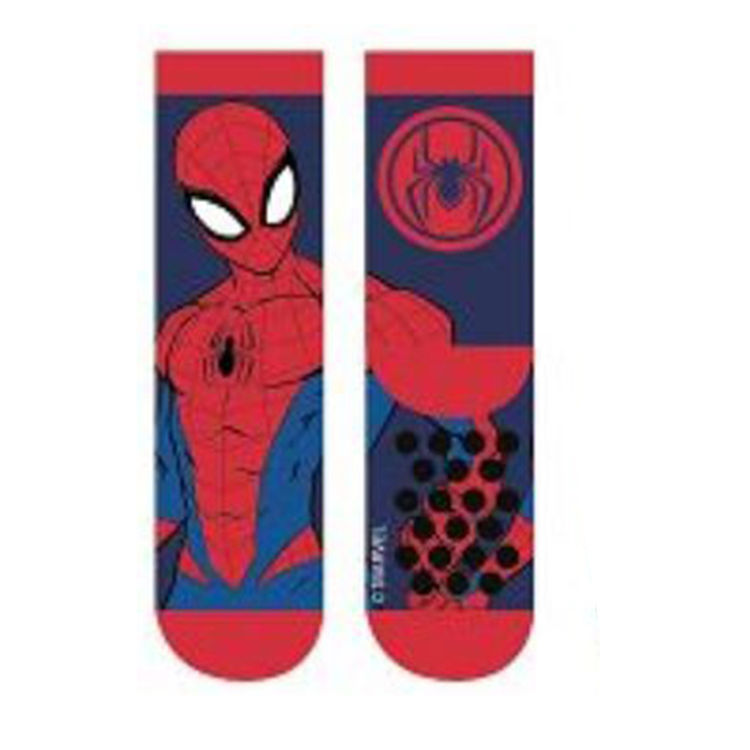 Picture of SPI242224 BOYS PACK OF 2 SPIDERMAN SOCKS WITH GRIPPERS